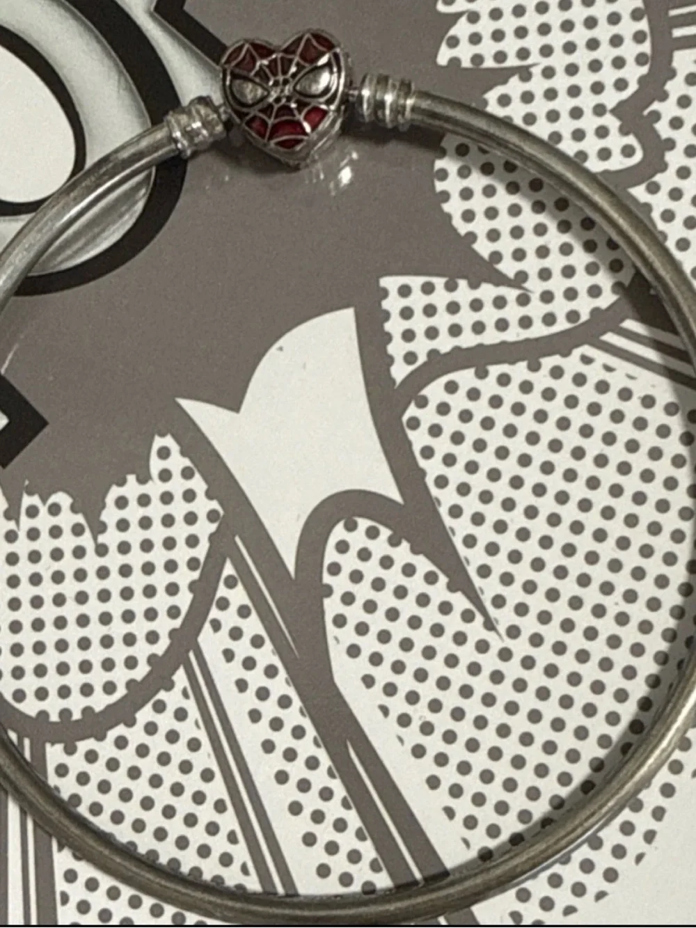 Pandora Silver Bracelet with Red Heart Charm Set